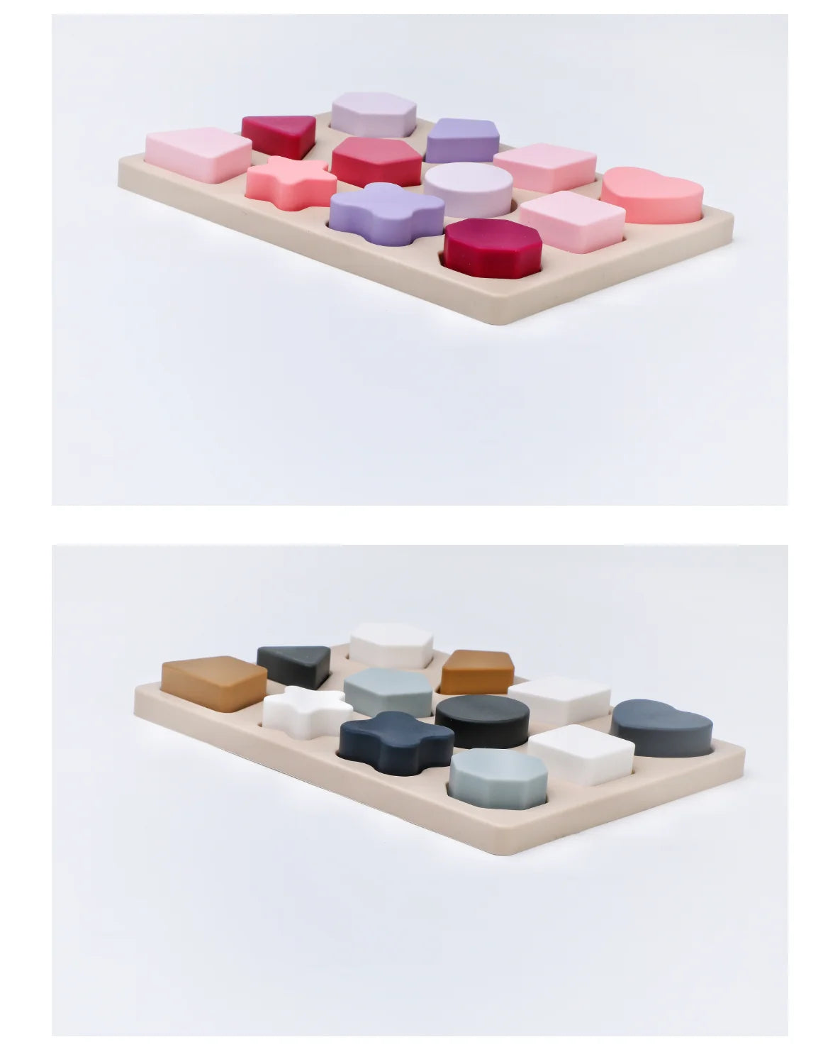 Silicone Shapes Puzzle Board