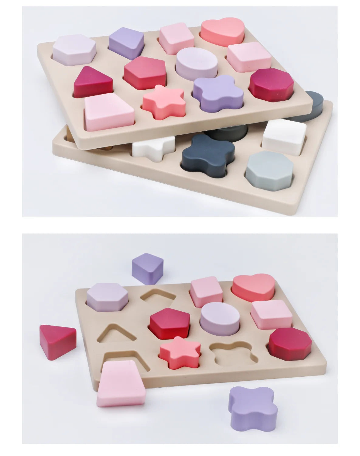 Silicone Shapes Puzzle Board