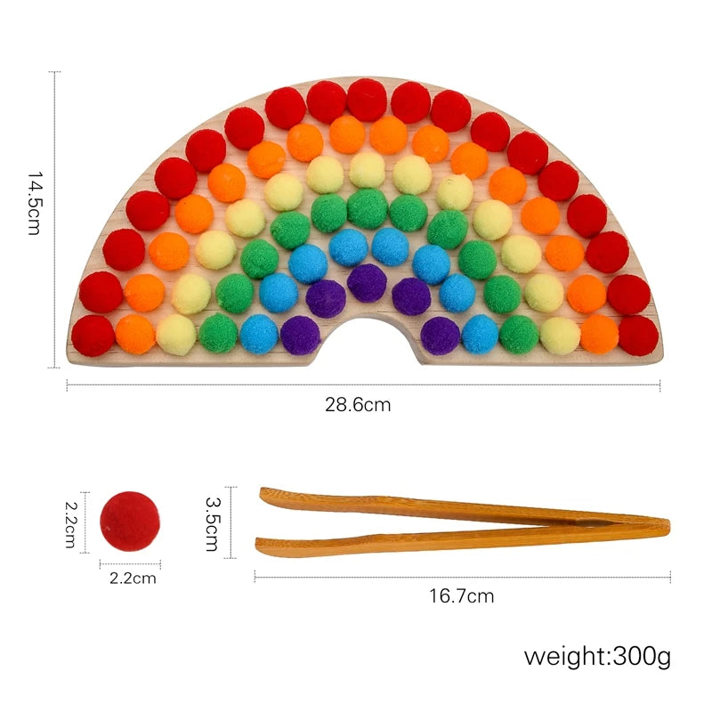 Rainbow Wooden Montessori Toys