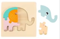 3D Elephant Jigsaw puzzle