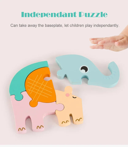 3D Elephant Jigsaw puzzle