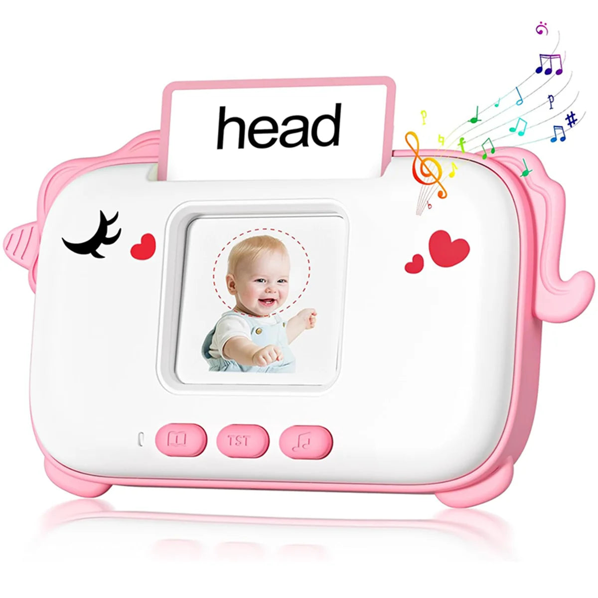 Flash card learning toy